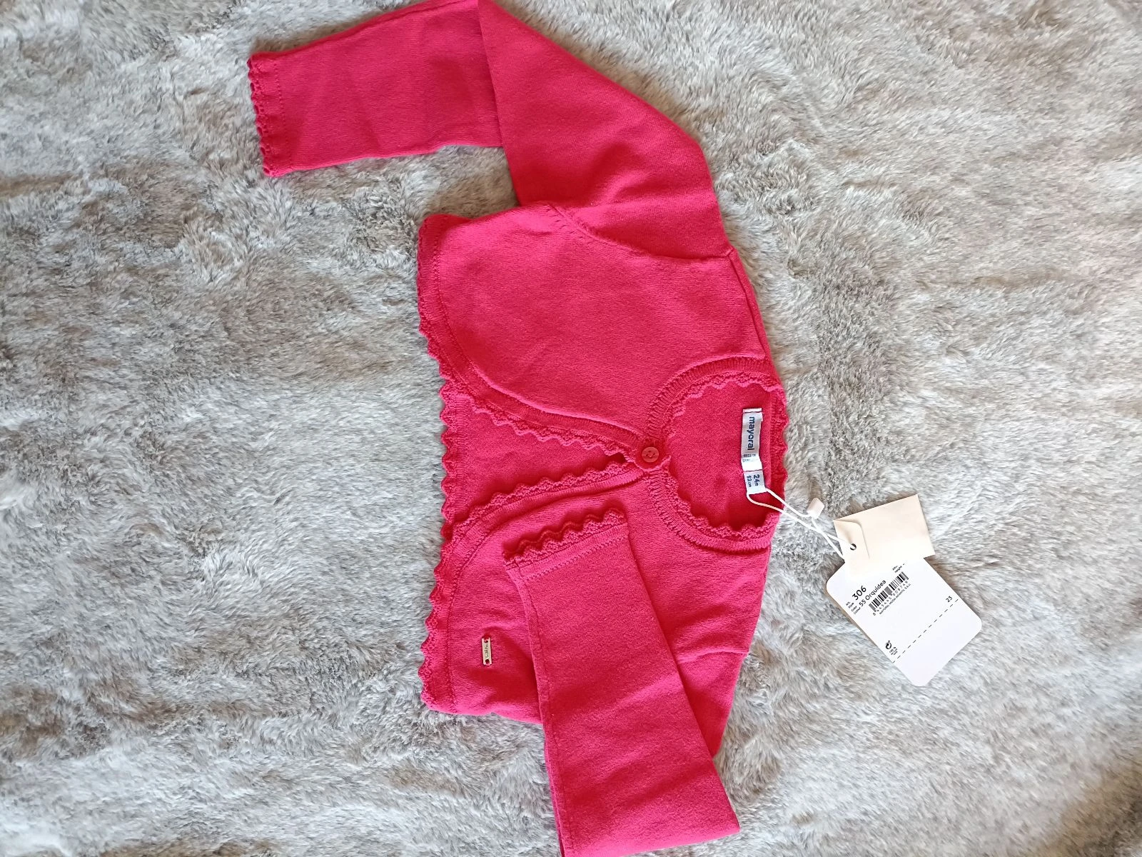 Mayoral vestje/bolero fuchsia kleur maat 92